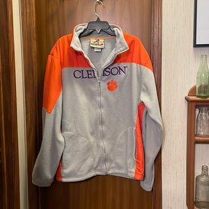 Men's HEISMAN by RBK orange and gray Clemson fleece jacket. Size XL